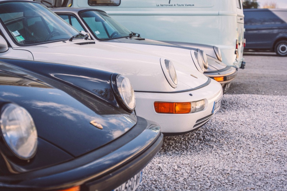 Detail Porsche 911 en restauration